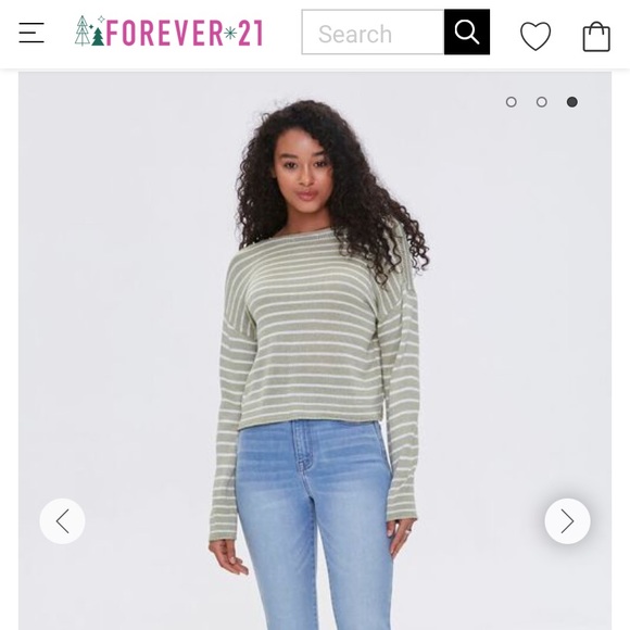 Forever 21 Striped Twist Sweater NWT - Picture 5 of 5